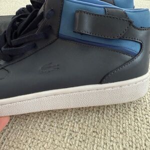Lacoste Dark Gray and Blue High-Tops